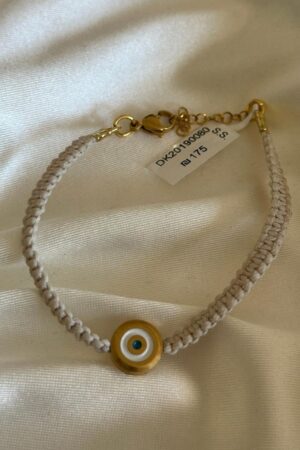 צמיד חוטים תליון עין