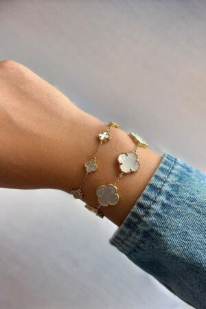 צמיד פרחים תליונים 2 גדלים