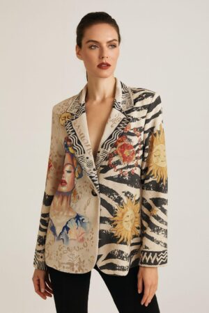 גקט מודפס שמש