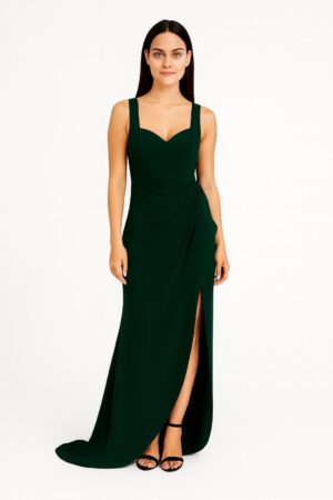 שמלת ערב באורך מקסי עם שסע