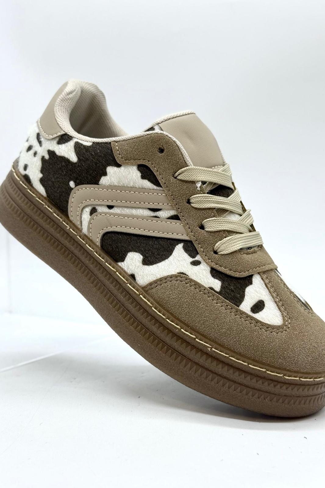 סניקרס פרה פלטפורמה עיצוב טרנדי לנשים שילוב שרוכים A200 – תמונה 2