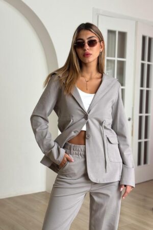 גקט גרסי ארוך