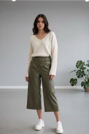 מכנס דמוי עור