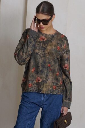 סריג PRINT FLOWERS