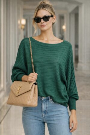 סריג עטלף שורות