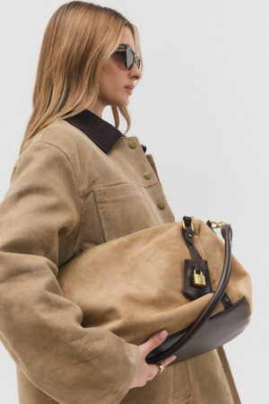 תיק זמש עור