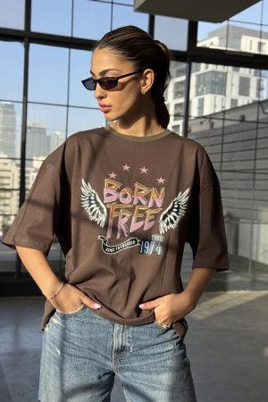 Fm חולצה דפוס רוגבי