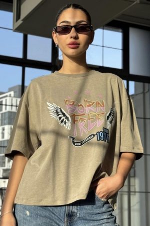 Fm חולצה דפוס רוגבי