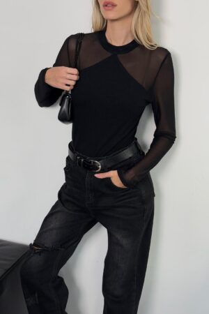 ANTIGO חולצה גולף שילוב שיפון