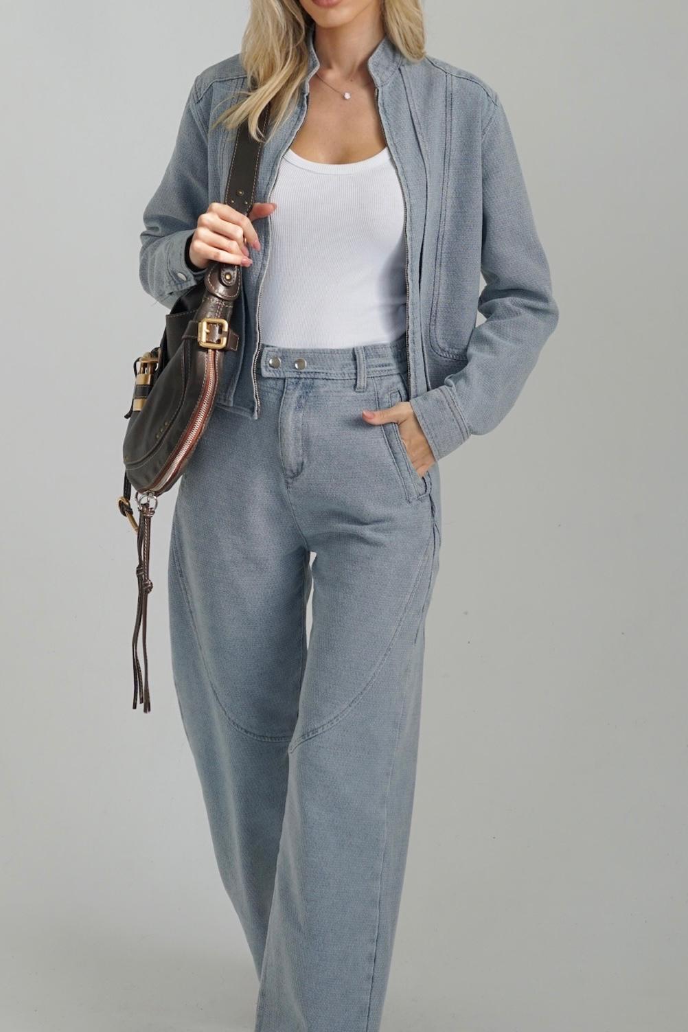 ANTIGO חליפה ג'ינס MAO MAO