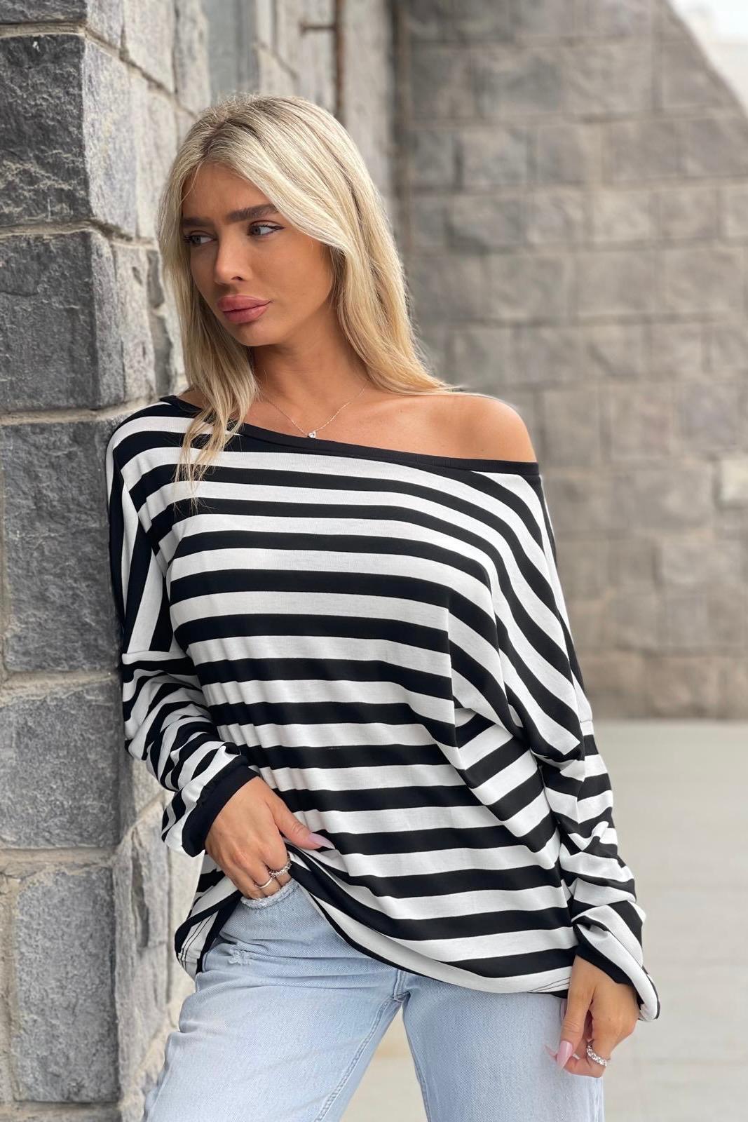 THOMAS חולצת פסים ריטה – תמונה 4