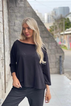 THOMAS חולצת קיילי בד פשתן ניקי