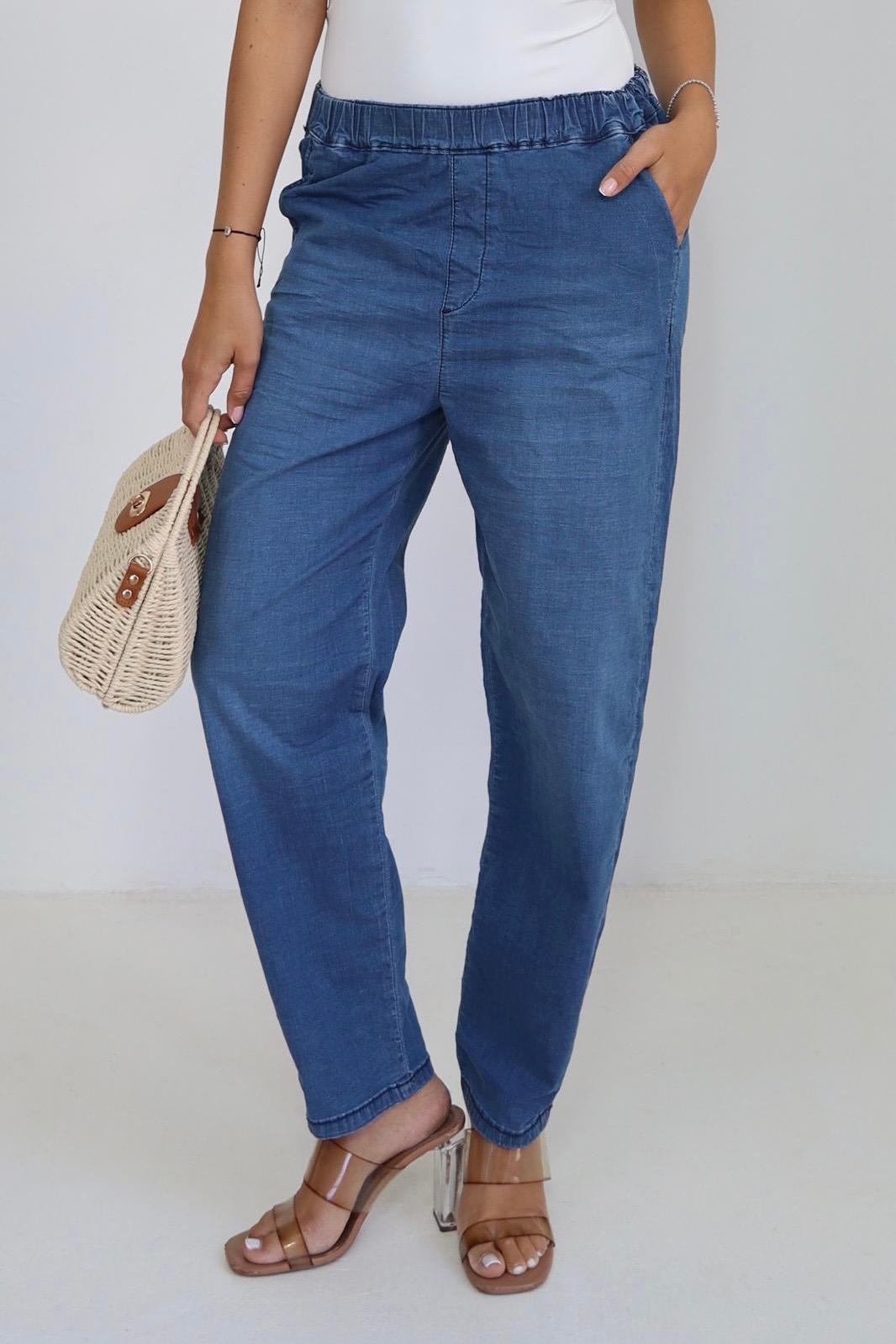 SEXSO JEANS מכנס מבד גינס