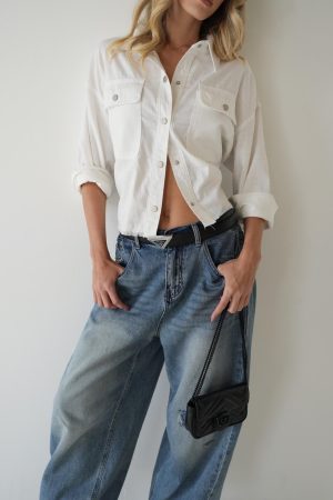 ANTIGO מכופרת פשתן OVERSIZE