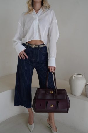 ANTIGO ג'ינס פסים חגורה