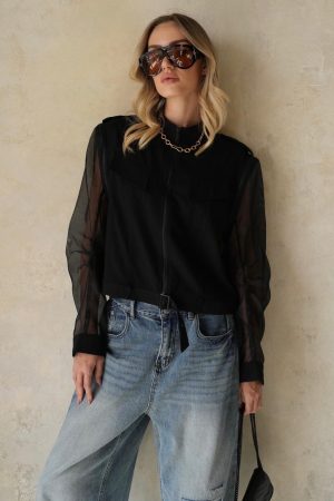 ANTIGO ג'קט שרוול רוכסן