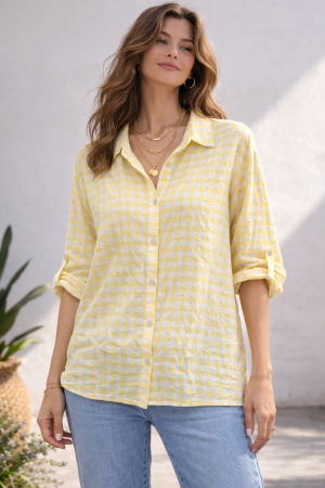 GLORY חולצת צאוורון משבצות