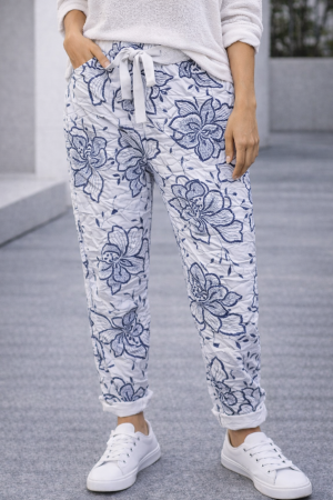 GLORY מכנס כותנה מודפס