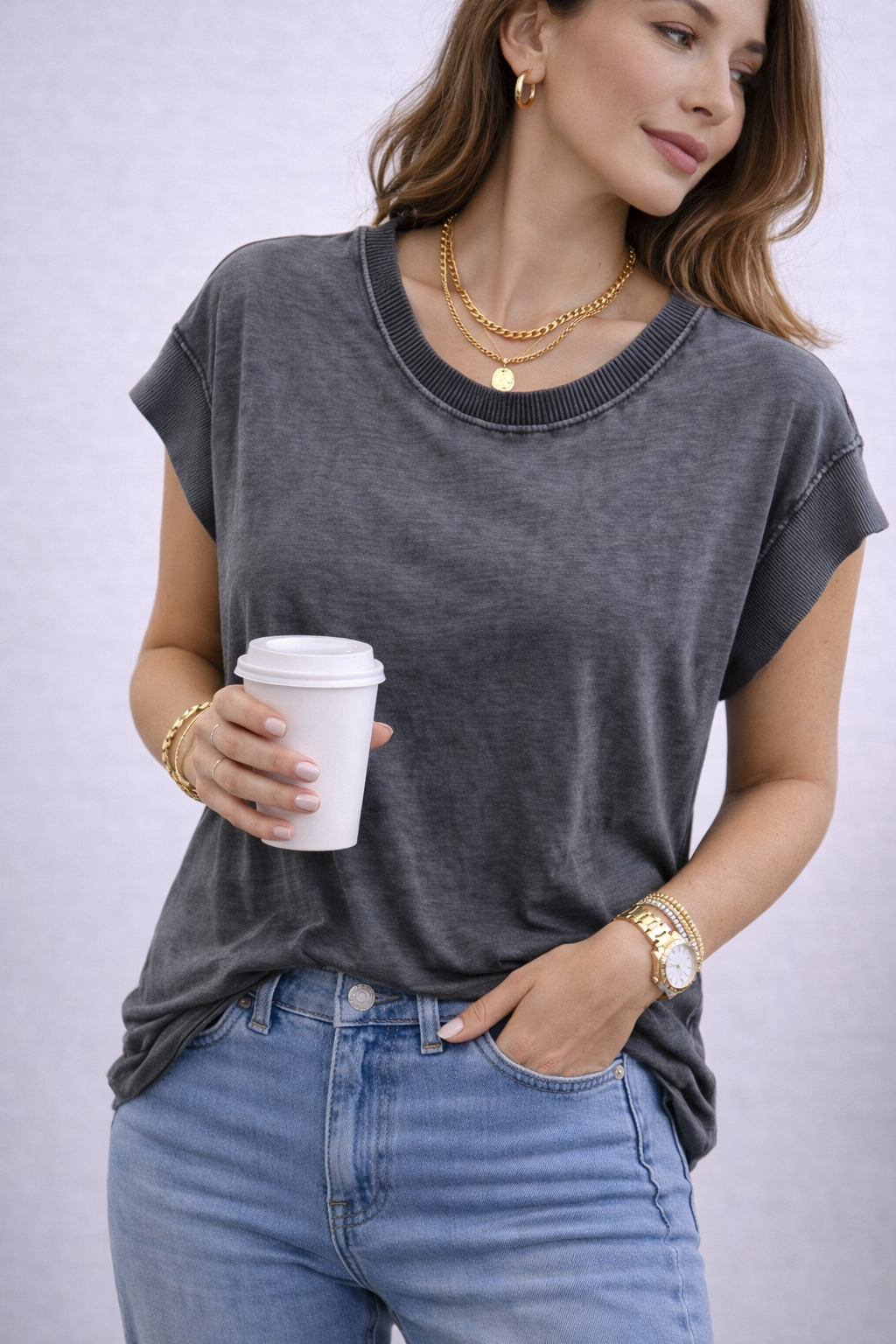 GLORY חולצת וואש שרוול ריפ – תמונה 2