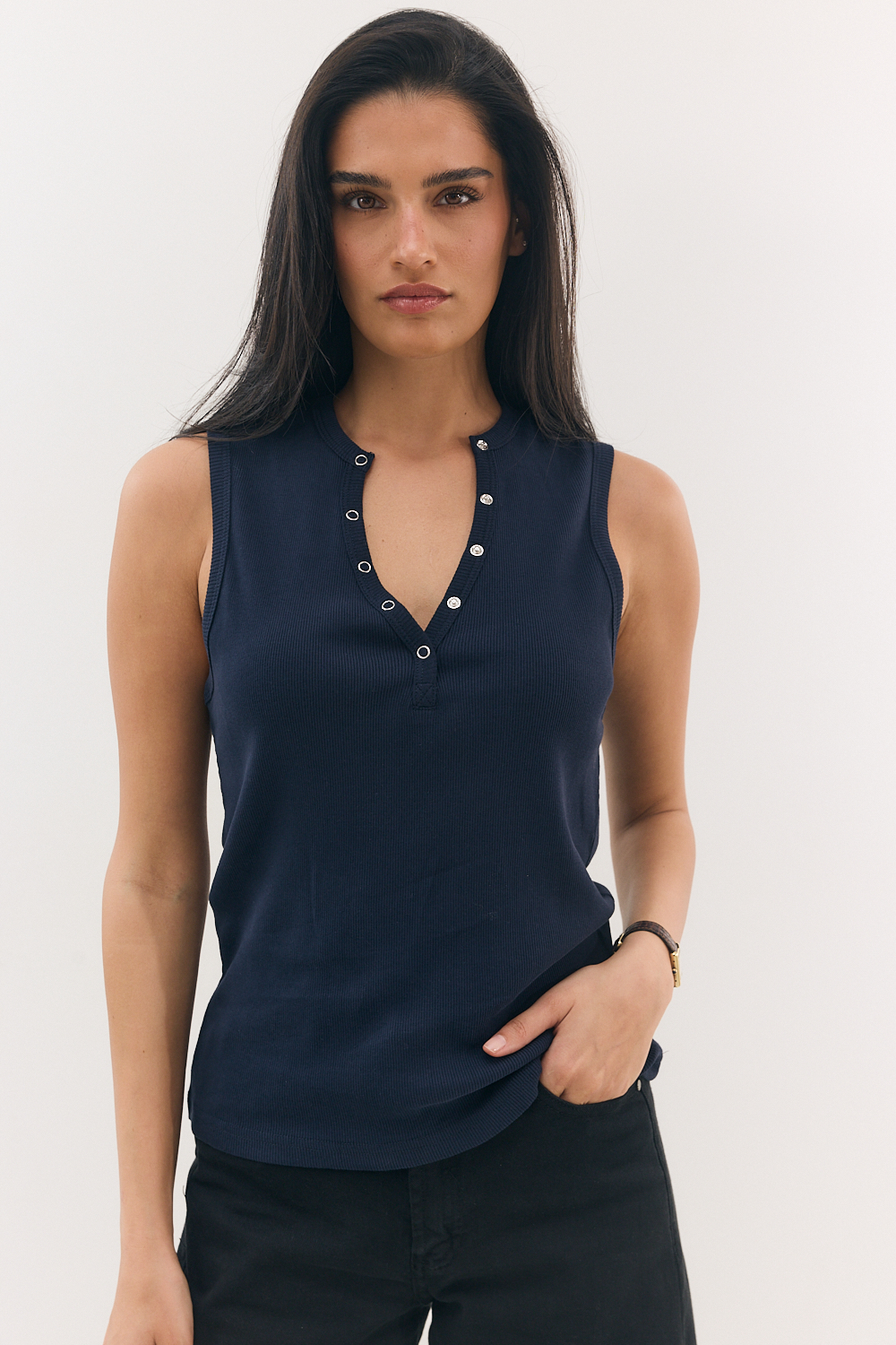 O'LALA גופיית לני בד ריב – תמונה 5